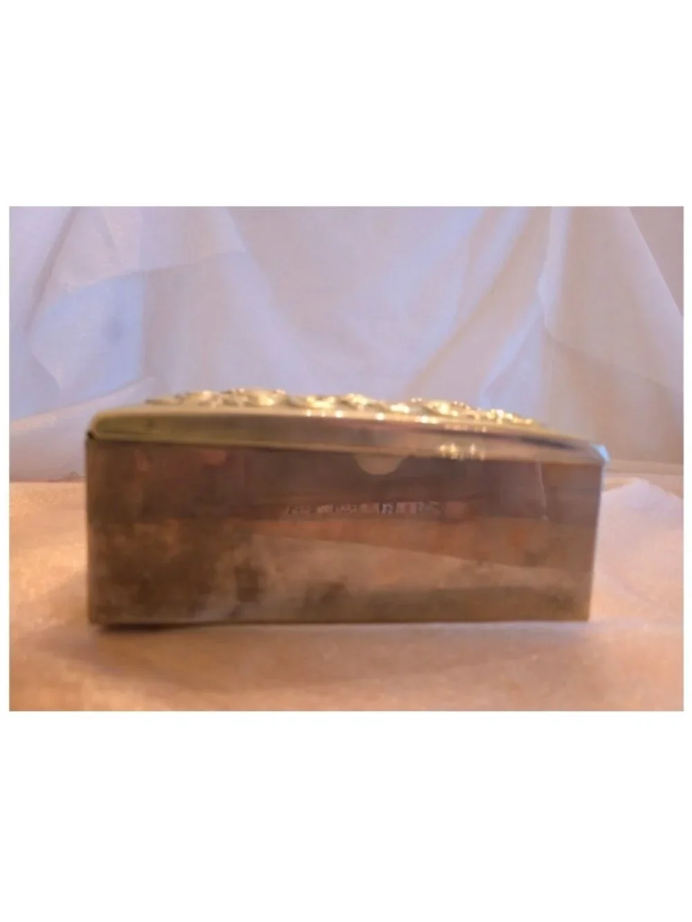 Godinger vintage silver plated jewelry box wedding anniversary graduation gift